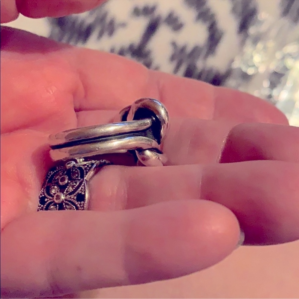 James Avery Large Silver Knot Ring - image 2